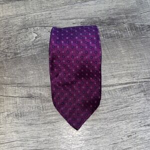CONTE di MILANO Purple Silk Tie